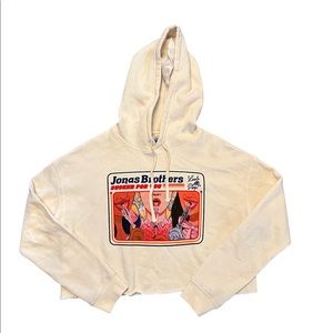 Jonas Brothers “Sucker for you” cropped hoodie woman’s size Small